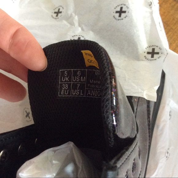 Dr. Martens 1460 COSMIC GLITTER Purple BOOTS - Picture 15 of 16